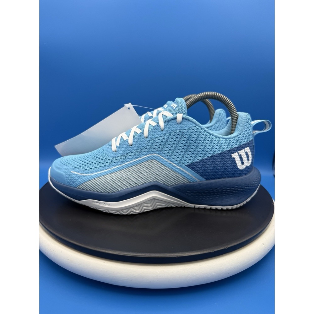 Wilson Rush Pro Lite Womens Size 7 Tennis Shoes Blue White Court WRS332960 NEW